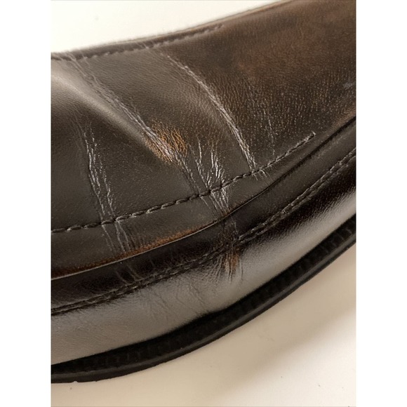 J.Ferrar JF Oxford Loafer Slip On Men's Dress Shoes Brown Leather Sz 11 014-2901 - Picture 9 of 10